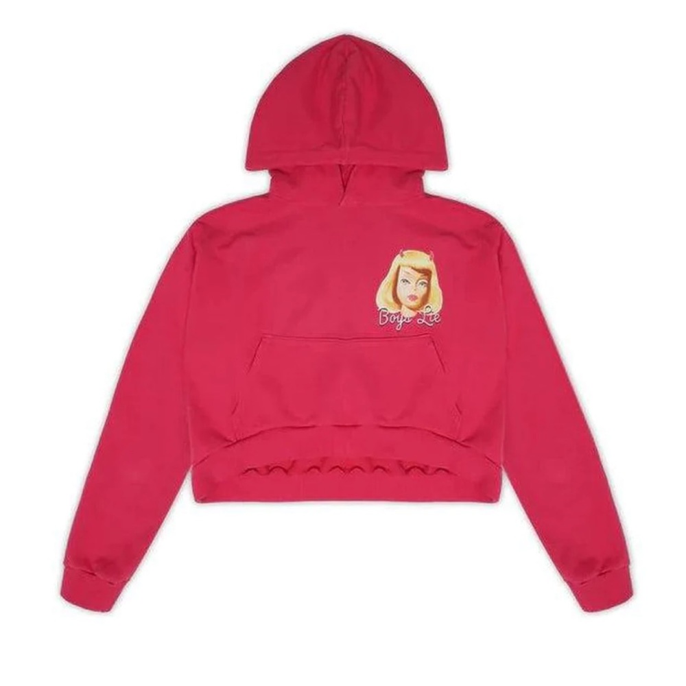 Boys Lie “Ken you not” cropped hoodie